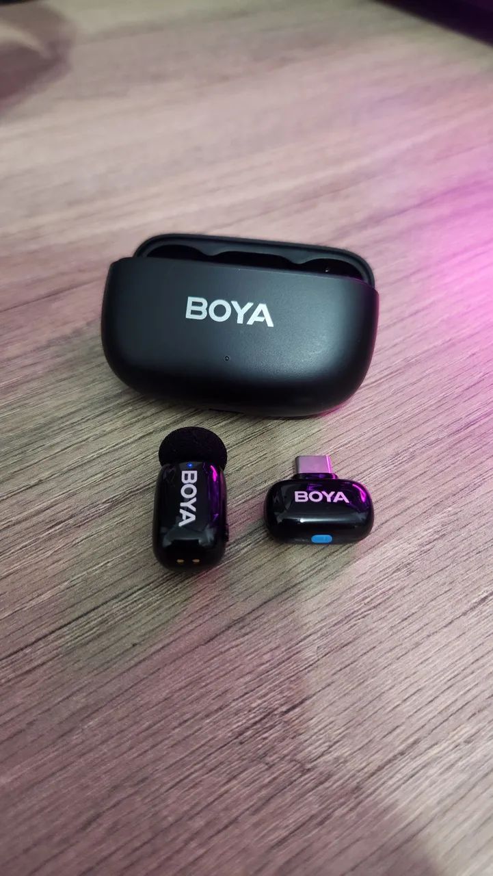 Microfone de Lapela Boya Mini Sem Fio - Foto 2