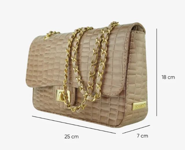 Bolsa de Couro Scamboo - Nova, nunca usada - Foto 5