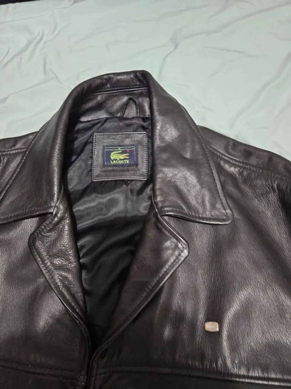 Jaqueta de couro original Lacoste