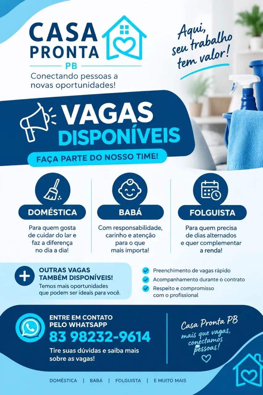 Vagas de emprego disponível 
