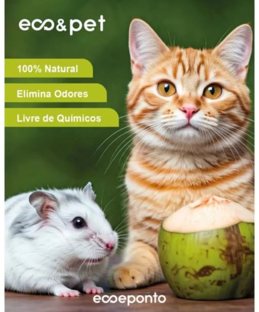 Pó de Coco para a Higiene do seu Pet 6L Eco&Pet - Foto 3