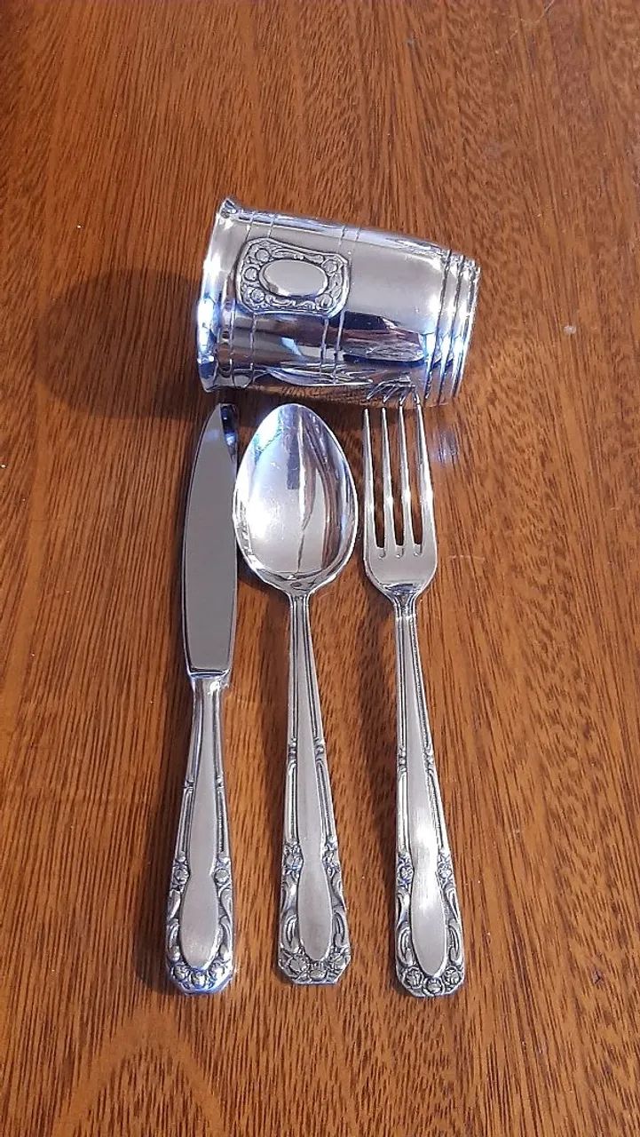 Antigo kit refeição bebê; Eberle - Foto 2