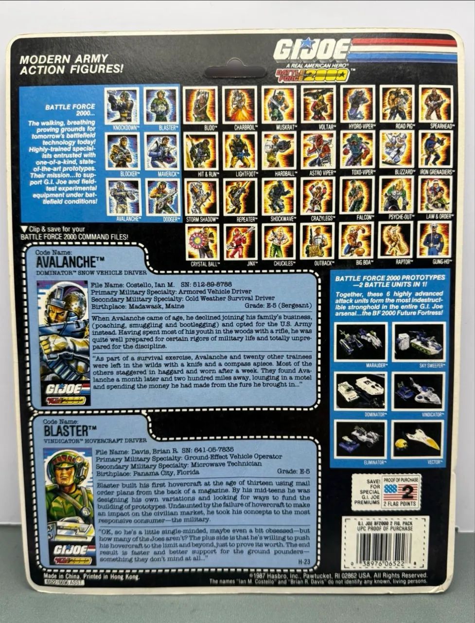 Gi Joe Avalanche and Blaster Battle Force 2000 - 1987 - comandos em ação  - Foto 2