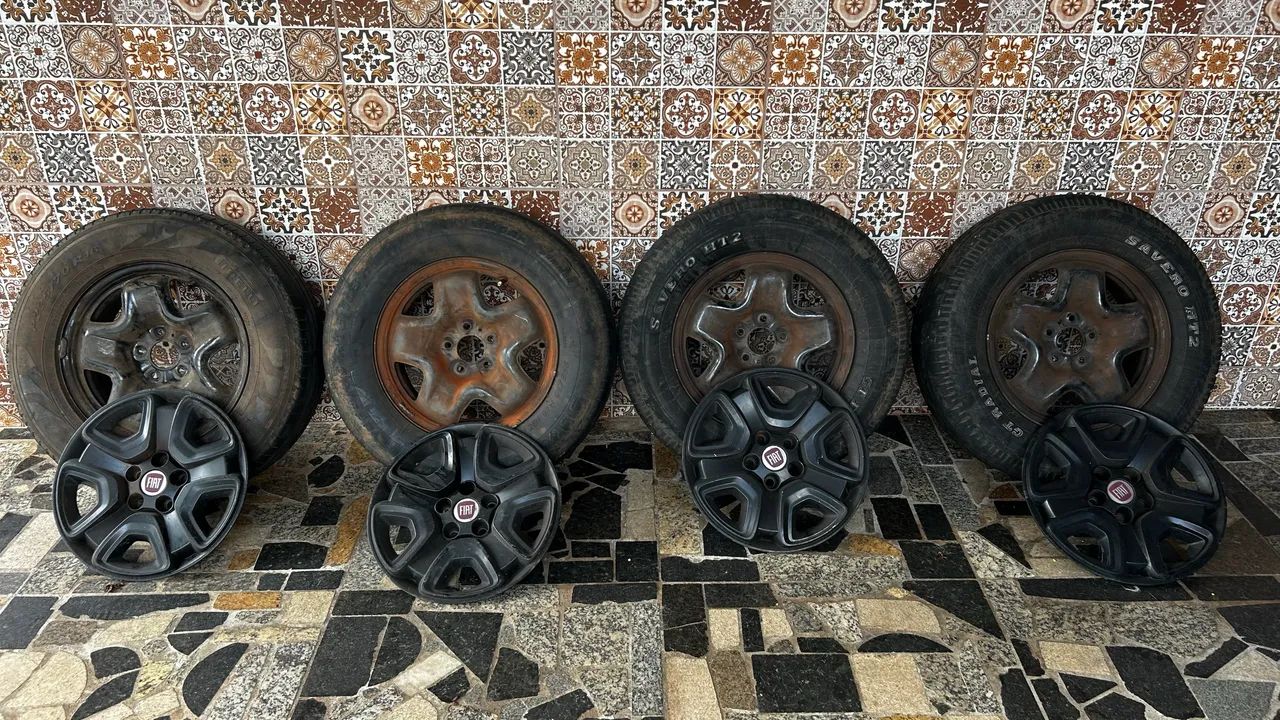 Jogo de Rodas com Pneus aro 16 furação 5x110 - Foto 2