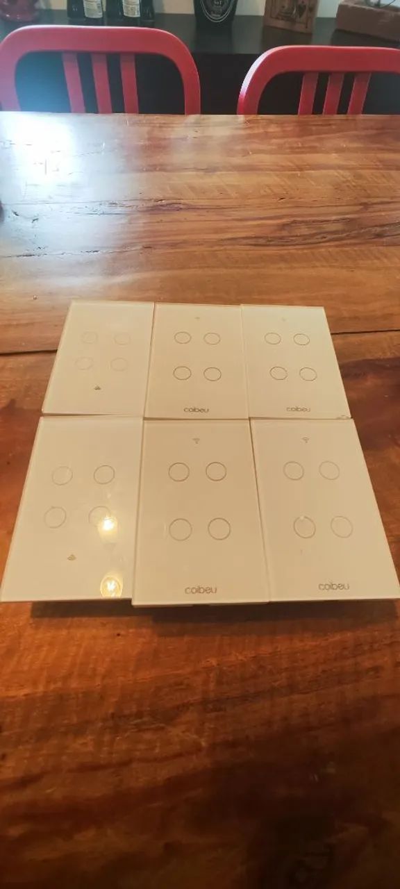Interruptor smart de parede com 4 canais 16A wifi tuya
