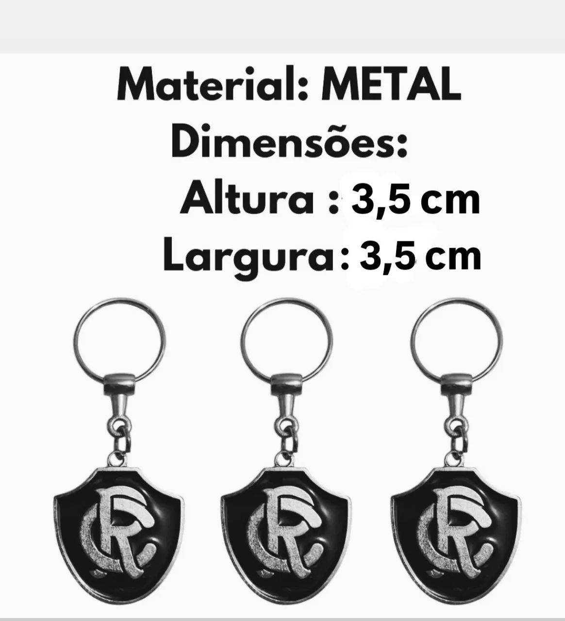 CHAVEIRO CLUBE DO REMO EM METAL - Foto 3