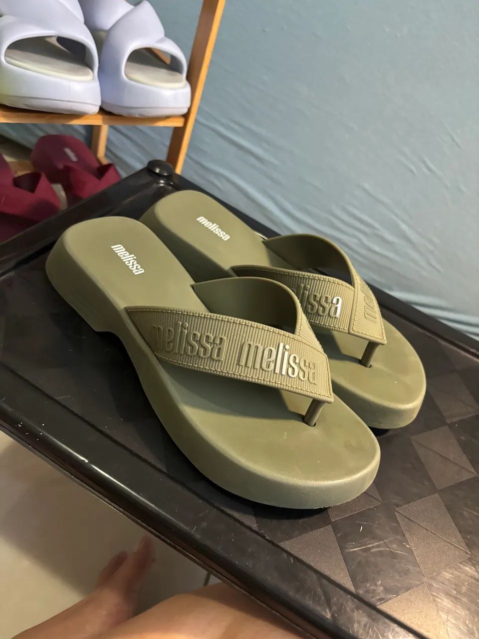 Melissa Flatform M-Lover verde nº 37 original - ref. 35858