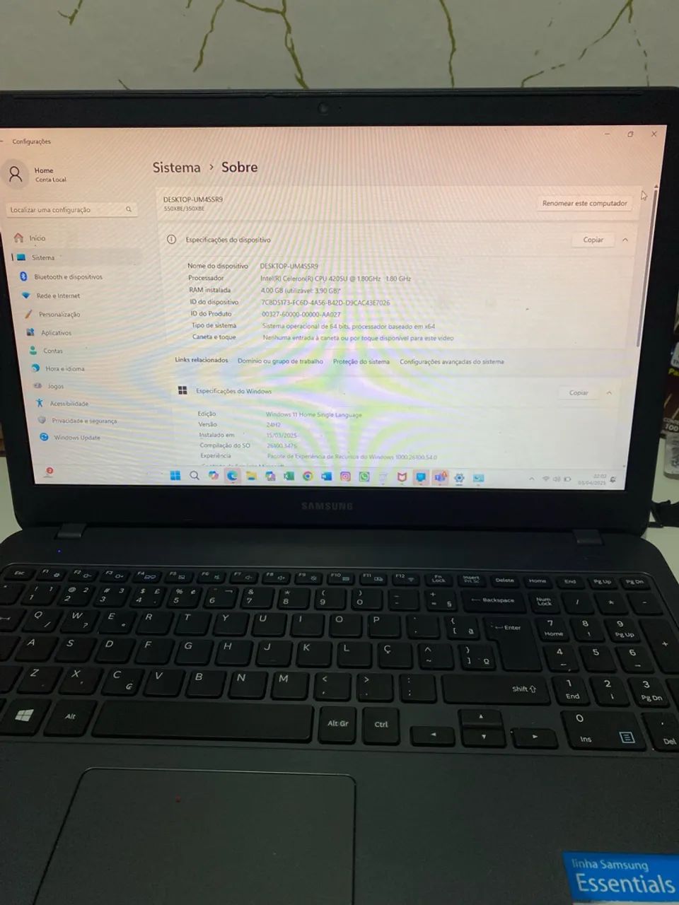 Notebook Samsung  - Foto 3