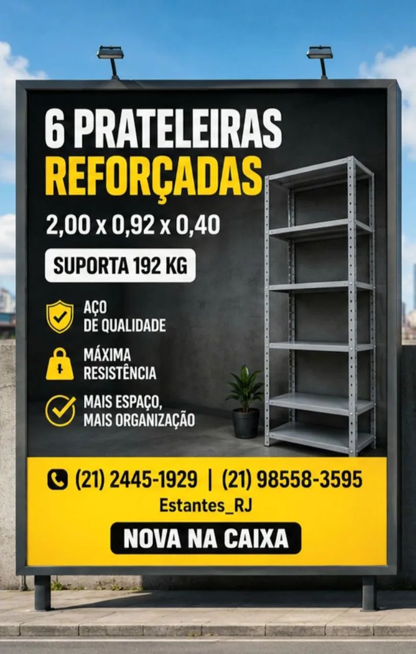 Estantes para indústria e comércio