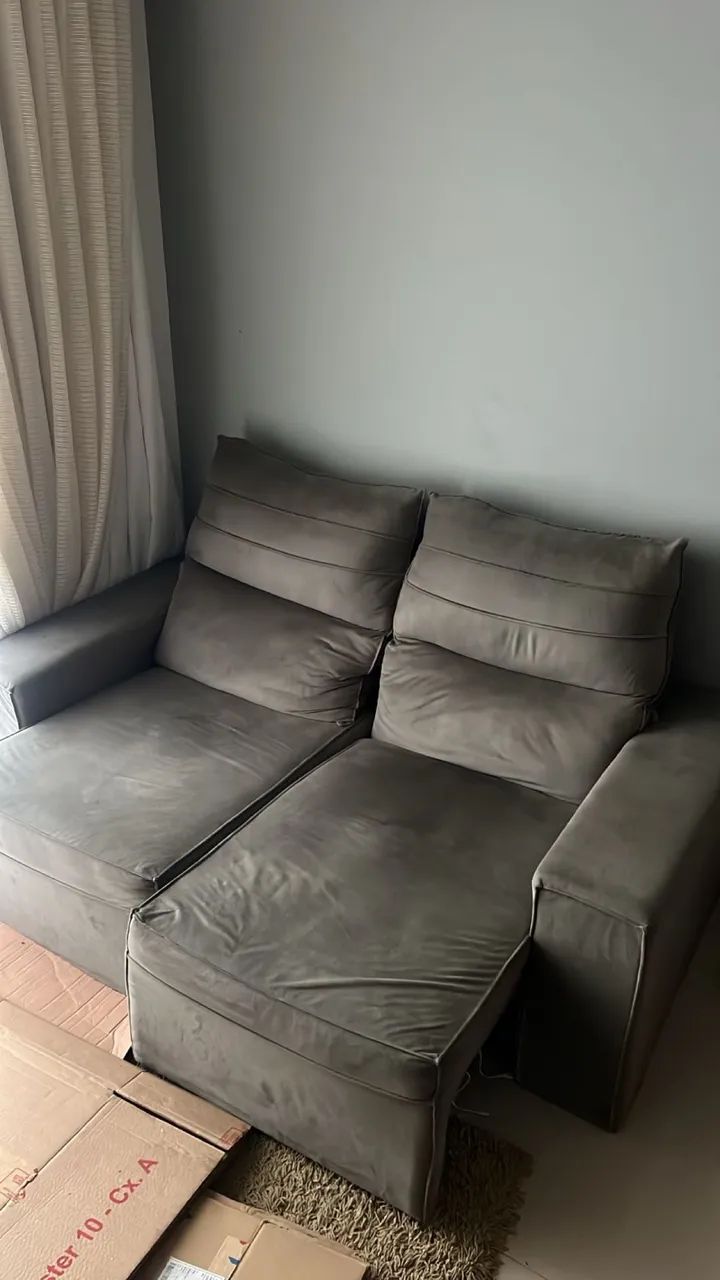 Vendo Sofá + Cama Box Solteiro  - Foto 3