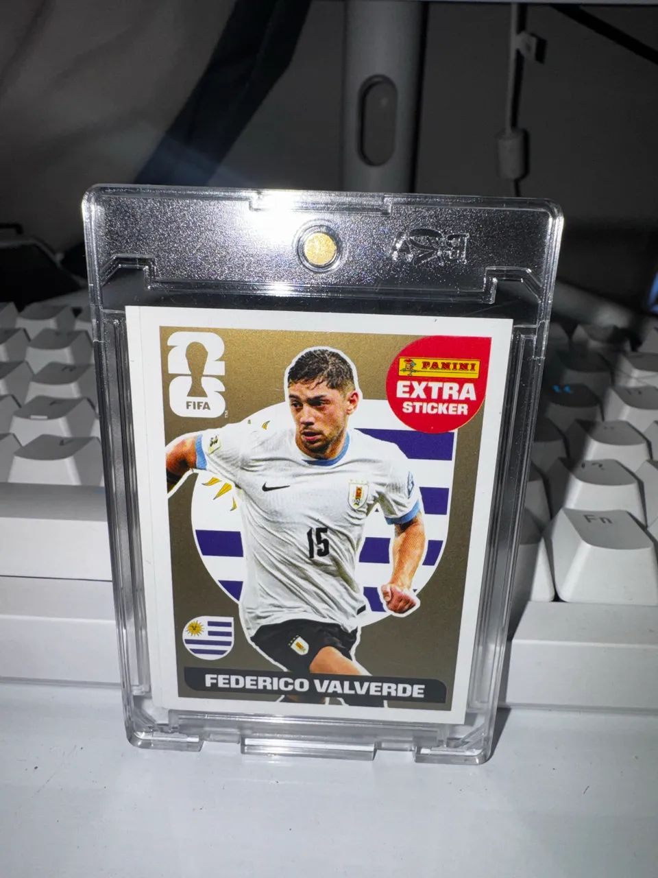 Figurinha da copa Legends Messi e Valverde Originais  - Foto 2
