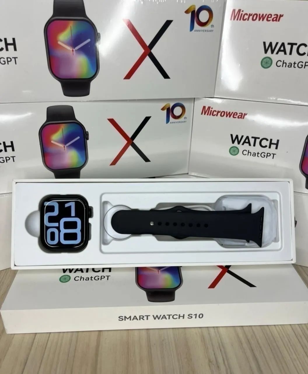 Smartwatch S10 Microwear Série 10 47mm Inteligente + Case