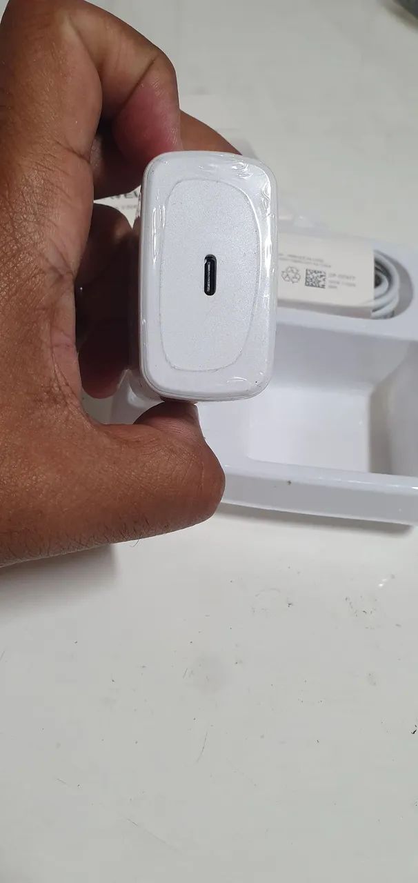 Carregador Samsung branco recarga rápida entrada tipo C - Foto 4
