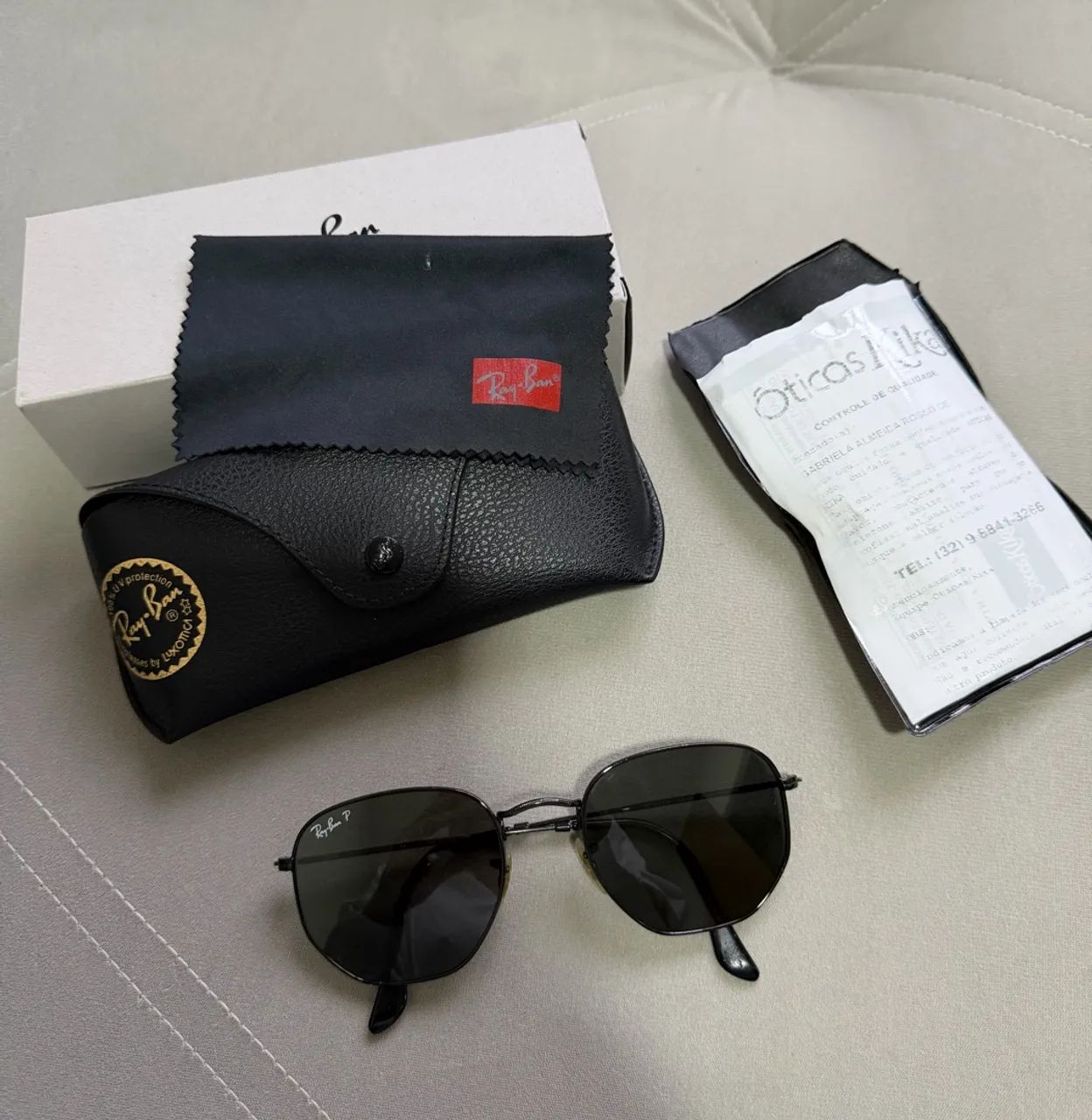 Óculos ray ban hexagonal 