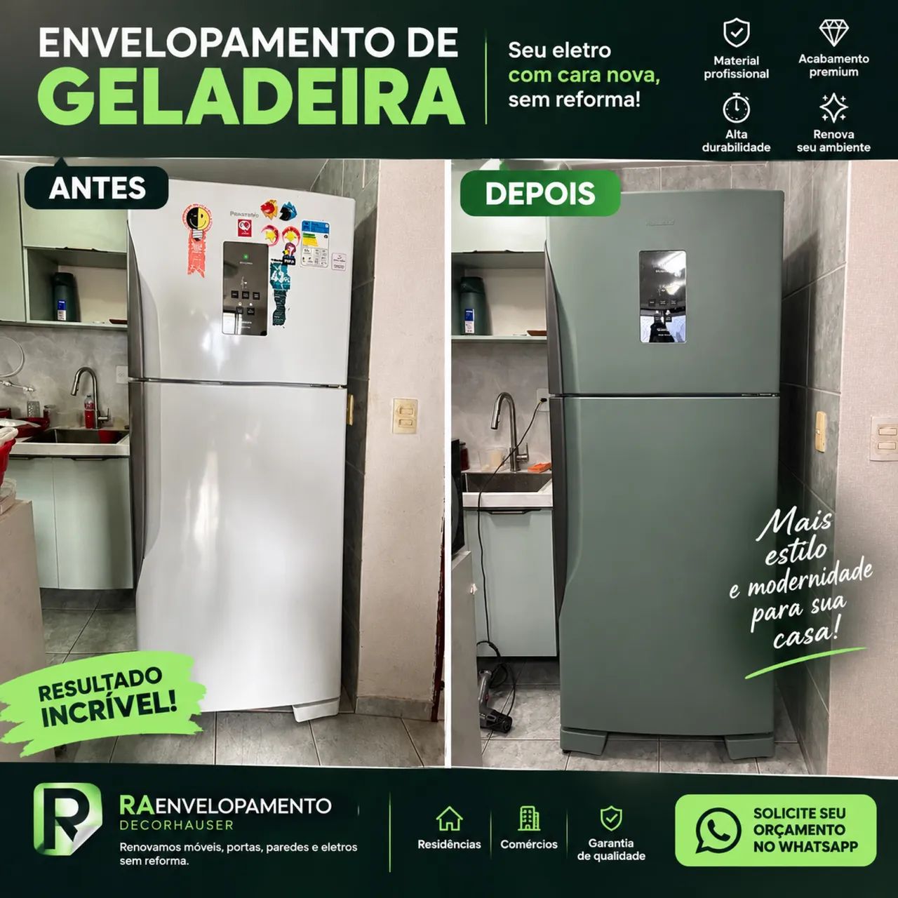 ENVELOPAMENTO DE GELADEIRA