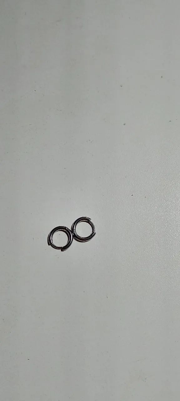 Brincos Maculinos de Prata e Aço - Foto 4