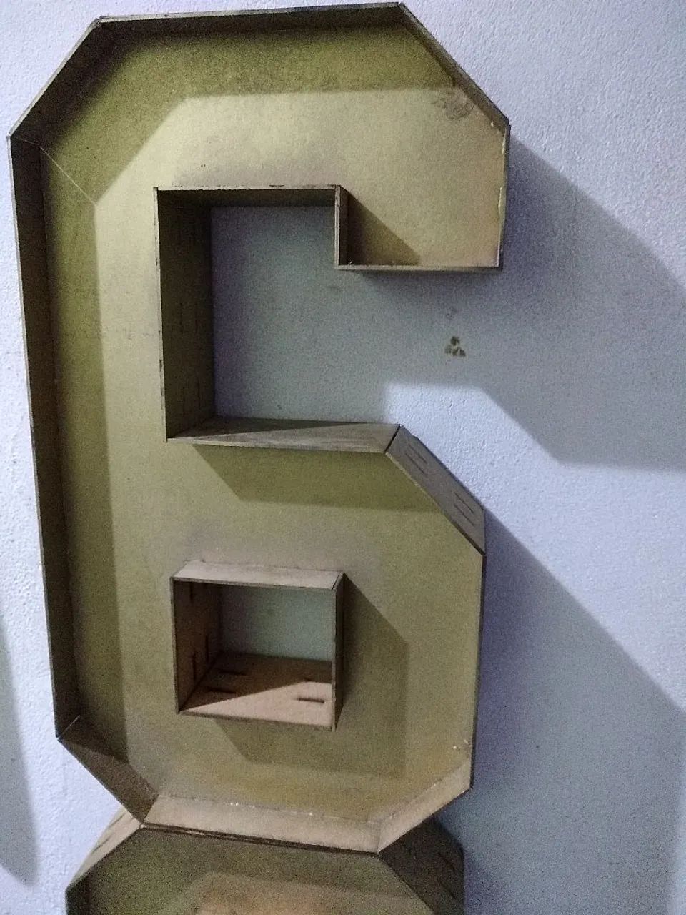 Caixa numérica 3d número 6 e 2  venda rápida - Foto 2