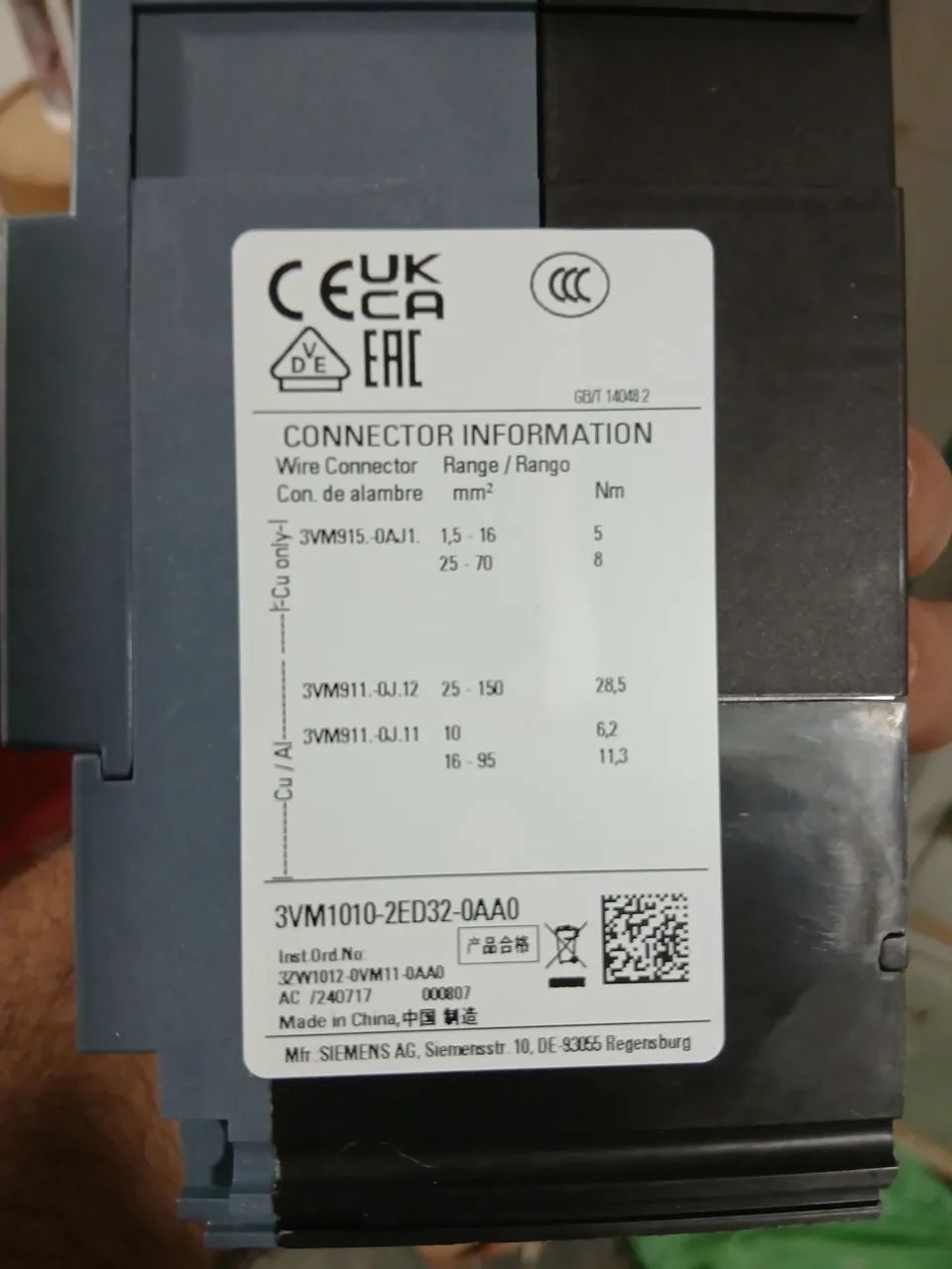 Disjuntor Siemens 3VM1010-2ED32 100A - Foto 6