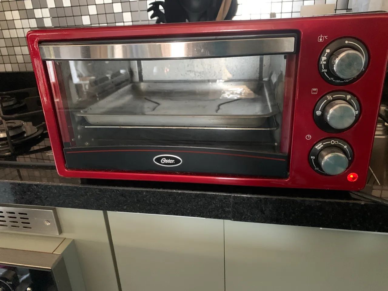 FORNO ELÉTRICO OSTER COMPACT 15 LITROS VERMELHO - Foto 4