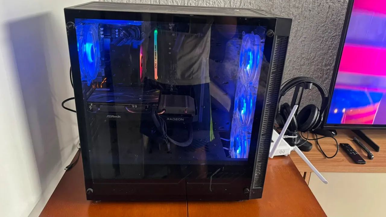 PC Gamer Completo RX 6600 / Ryzen 5 / 24GB RAM / SSD - Foto 2
