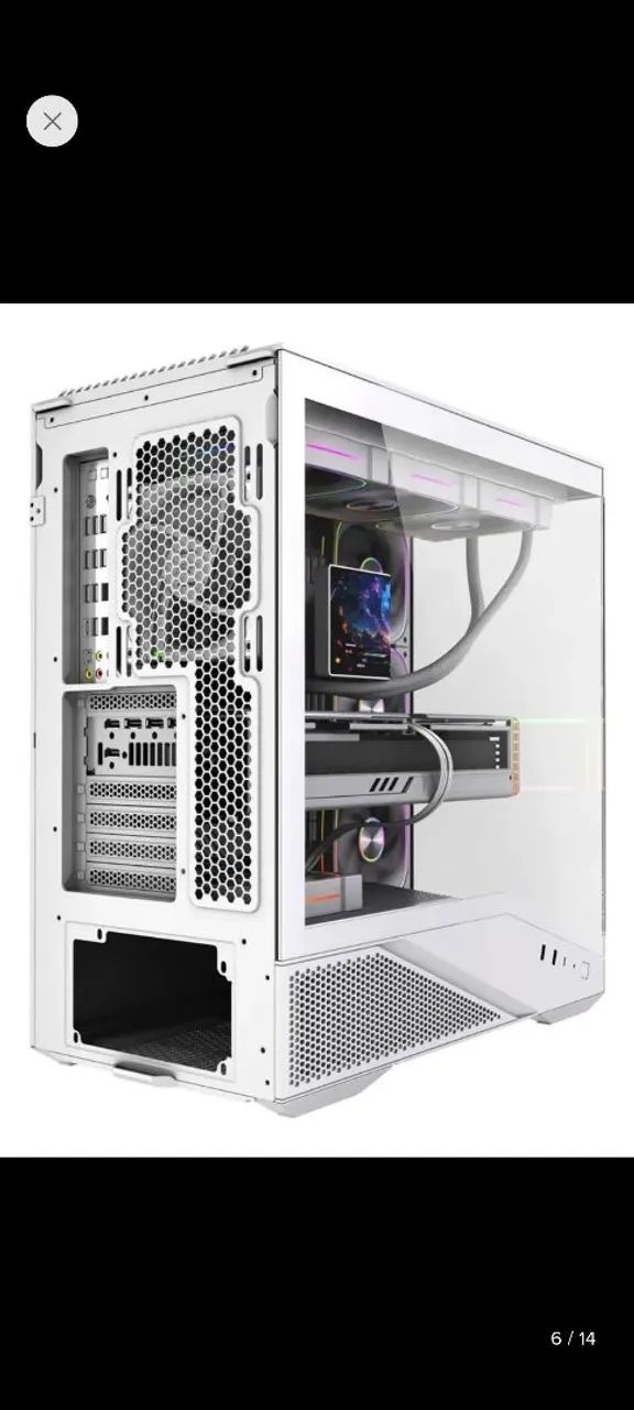Gabinete Gamer Round5 IceBox White - Foto 4