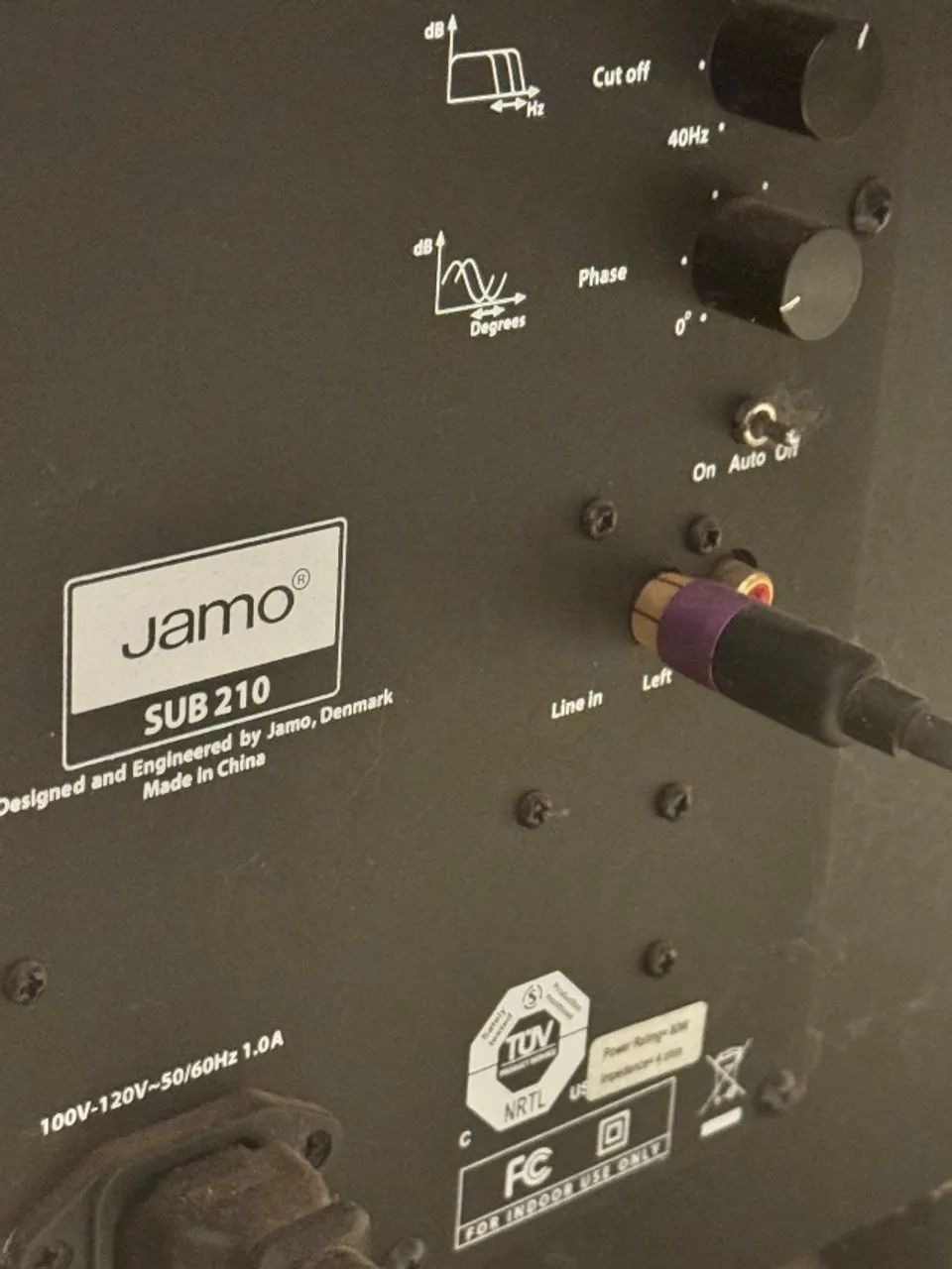 Caixa de som Subwoofer Jamo Sub 210 - Ativo 200w 8 Polegadas Preto - Foto 5