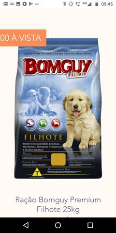 Ração bomguy Premium 25 kg filhote e adulto