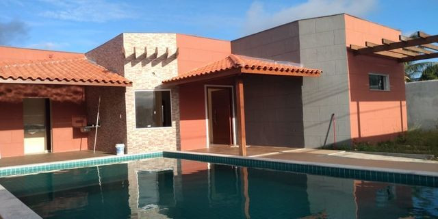 Casa Nova 3/4 em Arembepe, Cond. fechado, Piscina, financia !!!