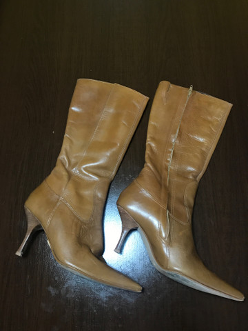 Bota de couro marrom Dunes