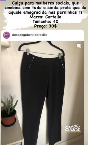 calça social cortelle