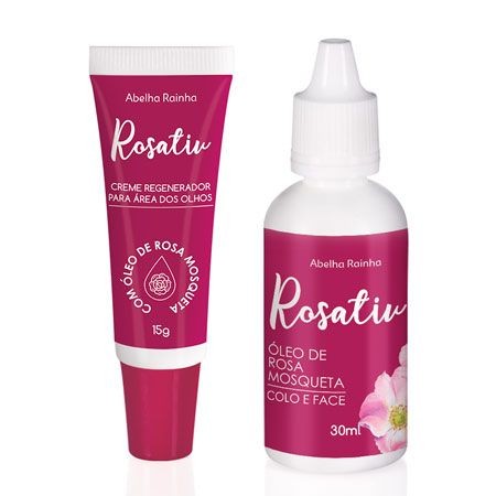 Kit Rosativ Abelha Rainha - Com óleo de Rosa Mosqueta