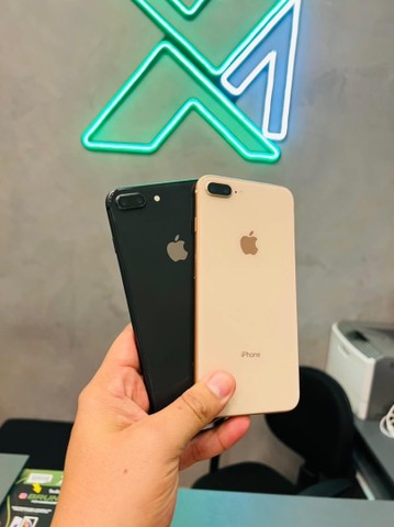 IPHONE 8 PLUS 64G DOURADO E PRETO // A MELHOR LOJA  - Foto 2
