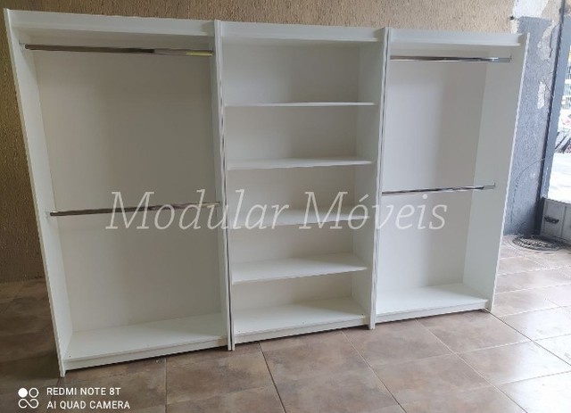 2 Cabideiros Duplos + Prateleiras - 100% MDF
