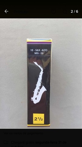Palhetas de Sax e clarineta vandoren - Foto 2