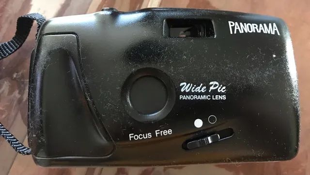 Maquina fotográfica panorâmica preta  