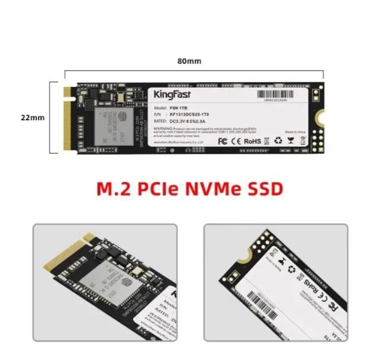 SSD NVMe M.2 KingFast FBN 512GB 