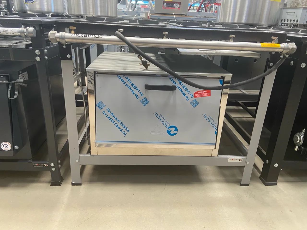 FOGÃO 4 BOCAS ALTA PRESSÃO STORI PREMIUM M18 COM FORNO P6,5 - METALMAQ  - Foto 2