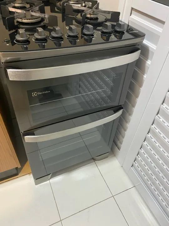 Fogão De Piso Electrolux De 04 Bocas Experience Com Perfectcook360 Prata - Fe4dc - Foto 5