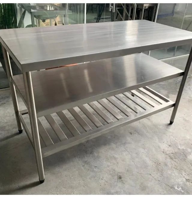Diversos modelos de mesa em inox 304 - linha Soldada e muito resistente - Foto 3