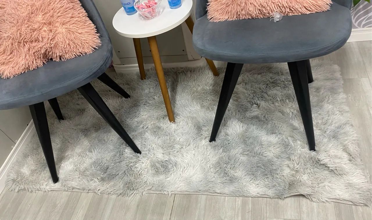 Tapete cinza felpudo 1.60x80cm