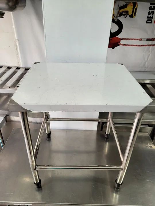 Mesa de Aço Inox para Cozinha Industrial - Nova! - Foto 4