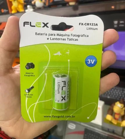 Bateria CR123A Para Câmeras Lanterna 