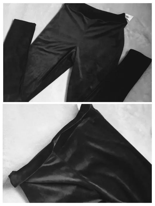 Nova - Calça Preta Veludo Feminina - Foto 5