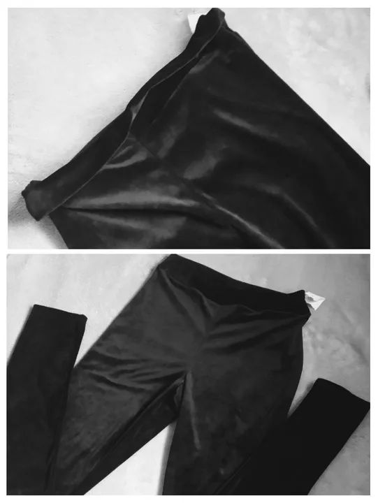 Nova - Calça Preta Veludo Feminina - Foto 4