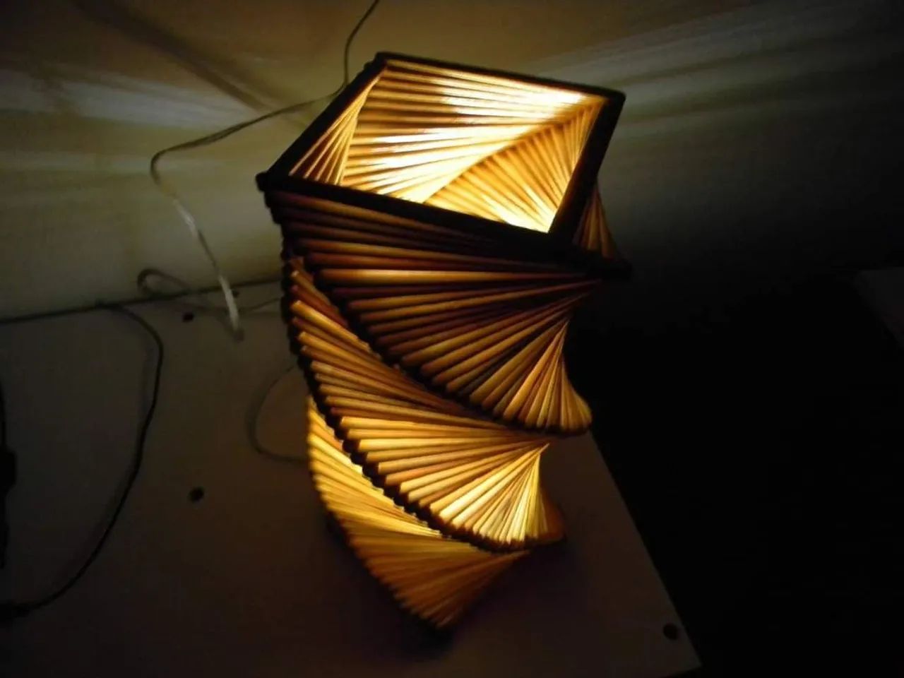 Luminária de Palitos de Picolé - Foto 5