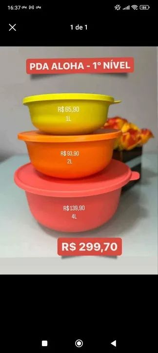 Kit tijelas Tupperware  - Foto 2