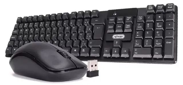 Teclado e Mouse Sem Fio Wireless ABNT2 Knup KP-2063 - Foto 2