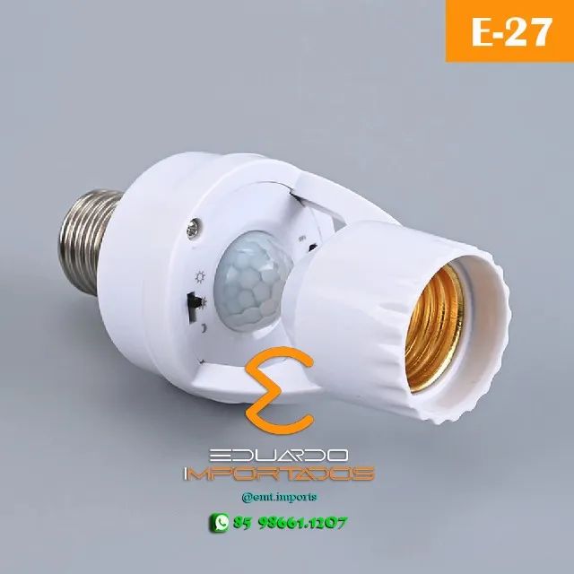 Soquete E27 c sensor de presença Bivolt Max 60W