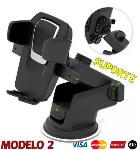 suporte pratico para carro fixação painel e para-brisa top   - Foto 2