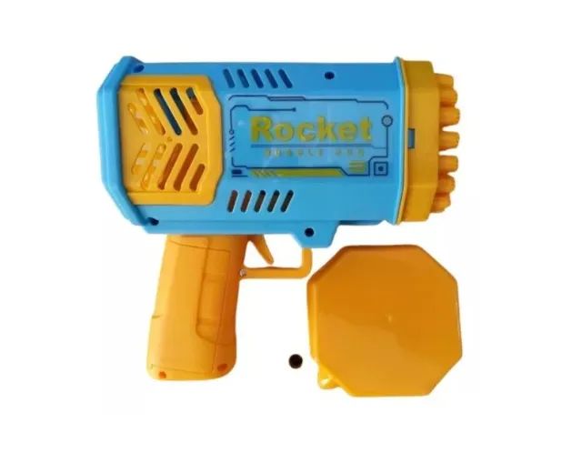 Pistola De Fazer Bolhas Rocket Bubbles Gun Utiliza 04 Pilhas